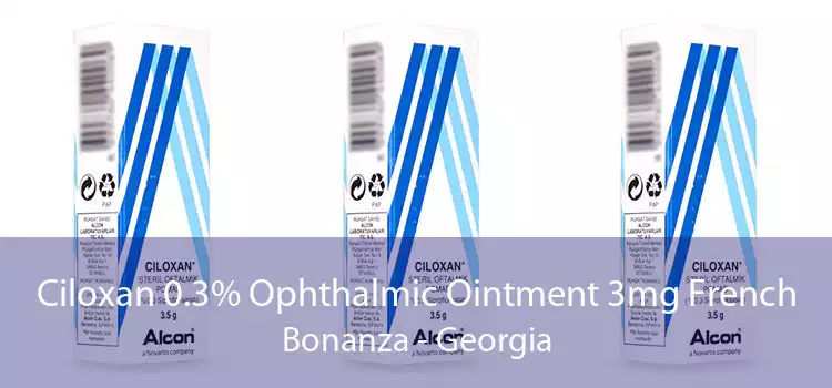 Ciloxan 0.3% Ophthalmic Ointment 3mg French Bonanza - Georgia
