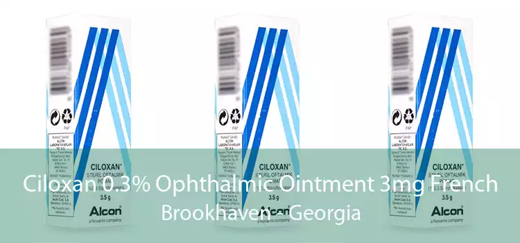 Ciloxan 0.3% Ophthalmic Ointment 3mg French Brookhaven - Georgia