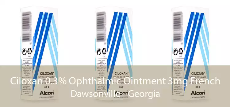 Ciloxan 0.3% Ophthalmic Ointment 3mg French Dawsonville - Georgia