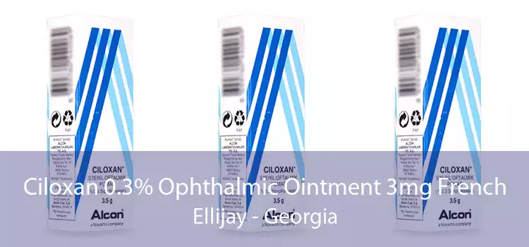 Ciloxan 0.3% Ophthalmic Ointment 3mg French Ellijay - Georgia