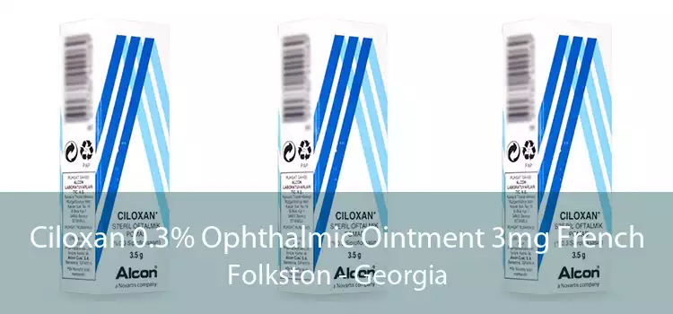 Ciloxan 0.3% Ophthalmic Ointment 3mg French Folkston - Georgia
