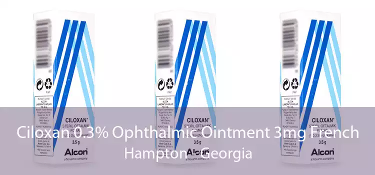 Ciloxan 0.3% Ophthalmic Ointment 3mg French Hampton - Georgia