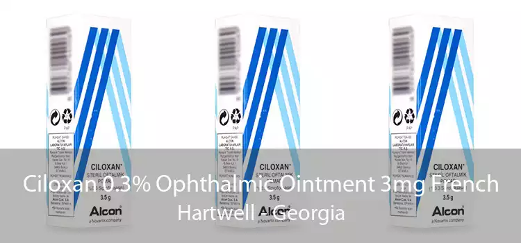 Ciloxan 0.3% Ophthalmic Ointment 3mg French Hartwell - Georgia