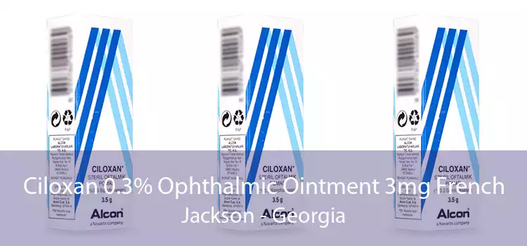 Ciloxan 0.3% Ophthalmic Ointment 3mg French Jackson - Georgia