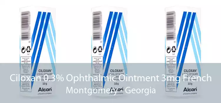 Ciloxan 0.3% Ophthalmic Ointment 3mg French Montgomery - Georgia