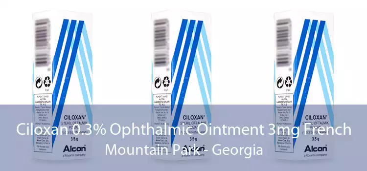 Ciloxan 0.3% Ophthalmic Ointment 3mg French Mountain Park - Georgia