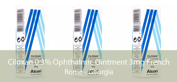 Ciloxan 0.3% Ophthalmic Ointment 3mg French Rome - Georgia