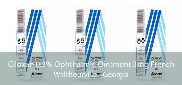 Ciloxan 0.3% Ophthalmic Ointment 3mg French Walthourville - Georgia