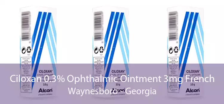 Ciloxan 0.3% Ophthalmic Ointment 3mg French Waynesboro - Georgia