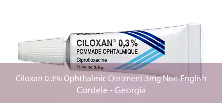 Ciloxan 0.3% Ophthalmic Ointment 3mg Non-English Cordele - Georgia