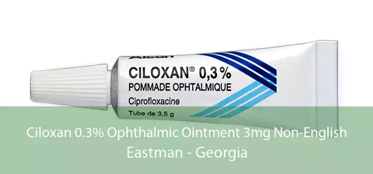 Ciloxan 0.3% Ophthalmic Ointment 3mg Non-English Eastman - Georgia