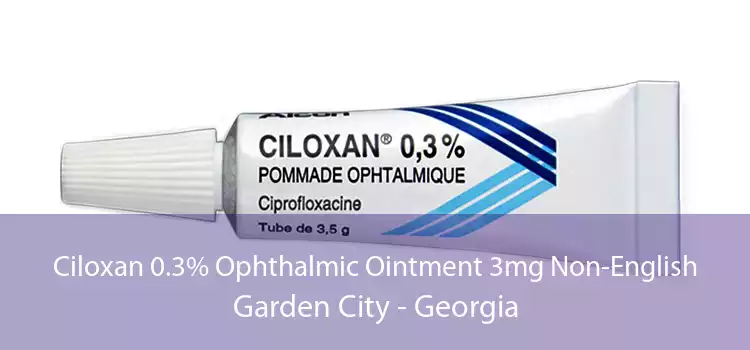 Ciloxan 0.3% Ophthalmic Ointment 3mg Non-English Garden City - Georgia