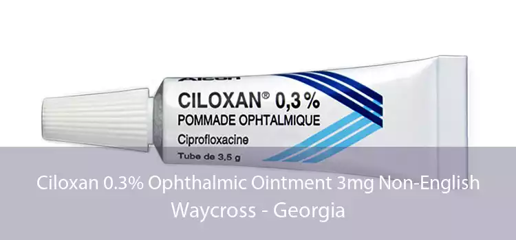 Ciloxan 0.3% Ophthalmic Ointment 3mg Non-English Waycross - Georgia