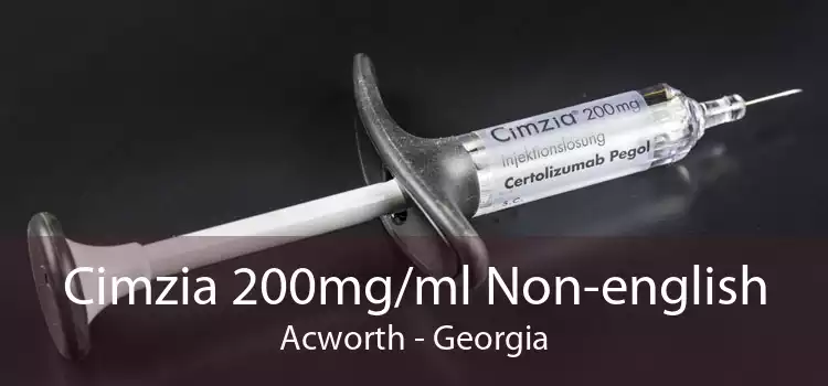 Cimzia 200mg/ml Non-english Acworth - Georgia