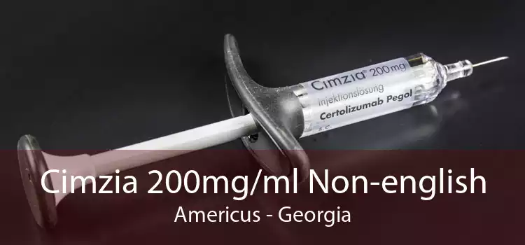 Cimzia 200mg/ml Non-english Americus - Georgia