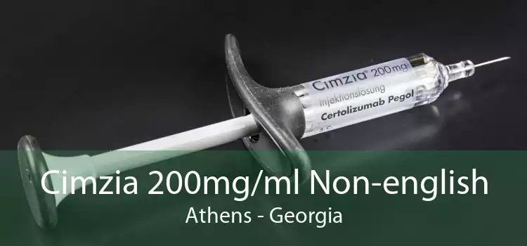 Cimzia 200mg/ml Non-english Athens - Georgia