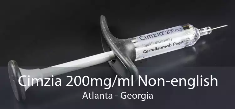 Cimzia 200mg/ml Non-english Atlanta - Georgia