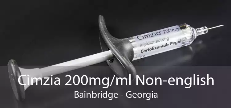 Cimzia 200mg/ml Non-english Bainbridge - Georgia