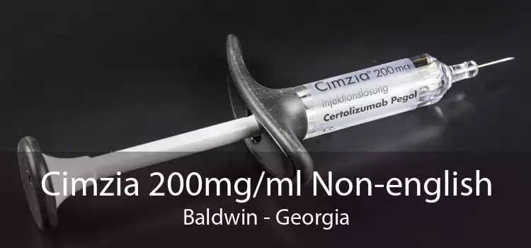 Cimzia 200mg/ml Non-english Baldwin - Georgia