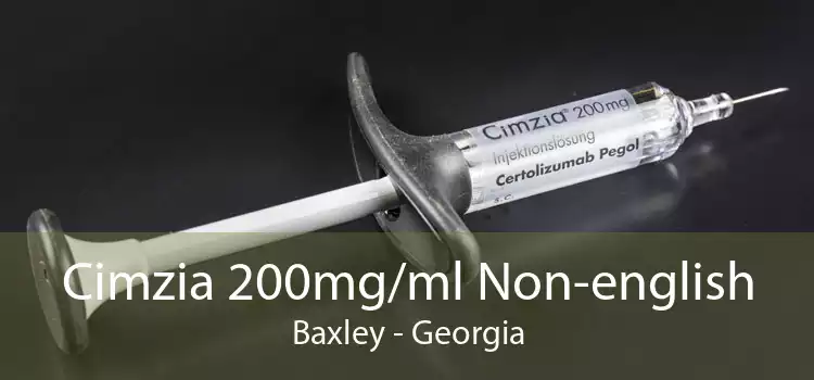 Cimzia 200mg/ml Non-english Baxley - Georgia
