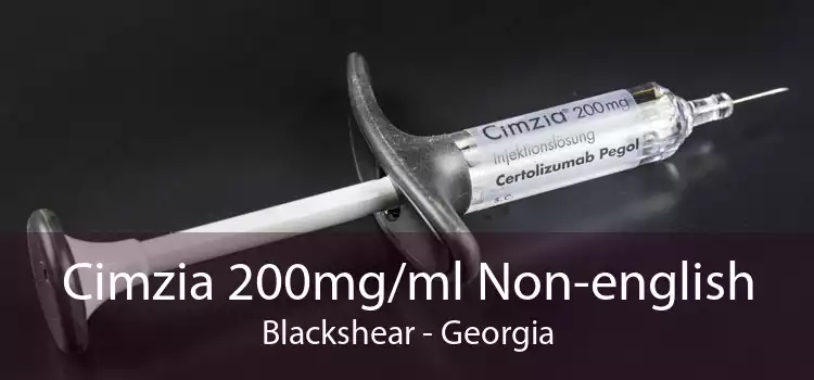 Cimzia 200mg/ml Non-english Blackshear - Georgia