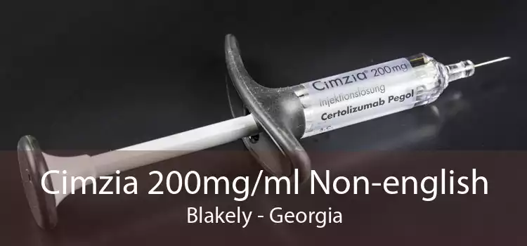 Cimzia 200mg/ml Non-english Blakely - Georgia