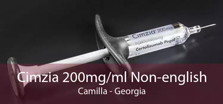 Cimzia 200mg/ml Non-english Camilla - Georgia
