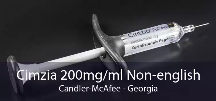 Cimzia 200mg/ml Non-english Candler-McAfee - Georgia