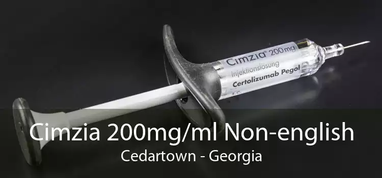 Cimzia 200mg/ml Non-english Cedartown - Georgia