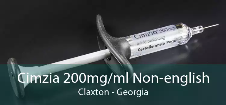Cimzia 200mg/ml Non-english Claxton - Georgia