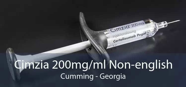 Cimzia 200mg/ml Non-english Cumming - Georgia