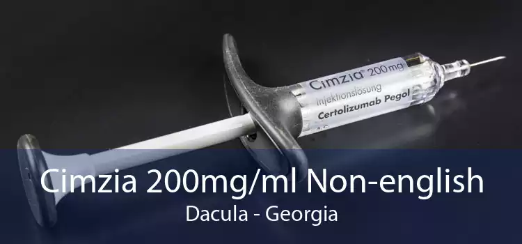 Cimzia 200mg/ml Non-english Dacula - Georgia