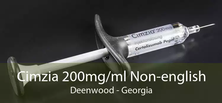 Cimzia 200mg/ml Non-english Deenwood - Georgia