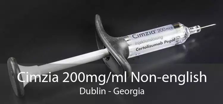 Cimzia 200mg/ml Non-english Dublin - Georgia