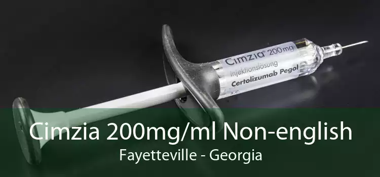 Cimzia 200mg/ml Non-english Fayetteville - Georgia