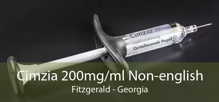 Cimzia 200mg/ml Non-english Fitzgerald - Georgia