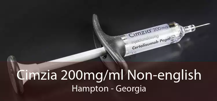 Cimzia 200mg/ml Non-english Hampton - Georgia