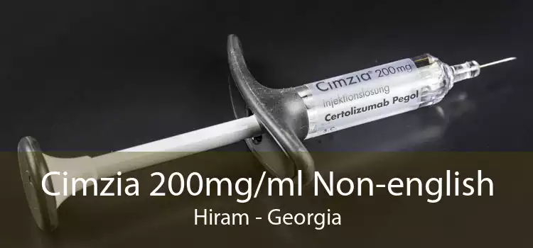 Cimzia 200mg/ml Non-english Hiram - Georgia