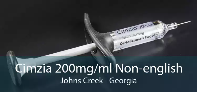 Cimzia 200mg/ml Non-english Johns Creek - Georgia