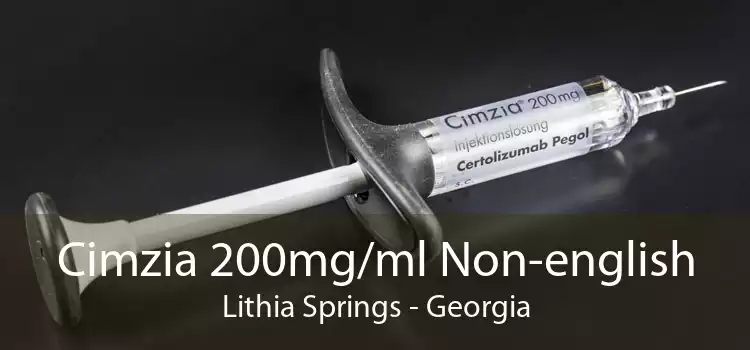 Cimzia 200mg/ml Non-english Lithia Springs - Georgia