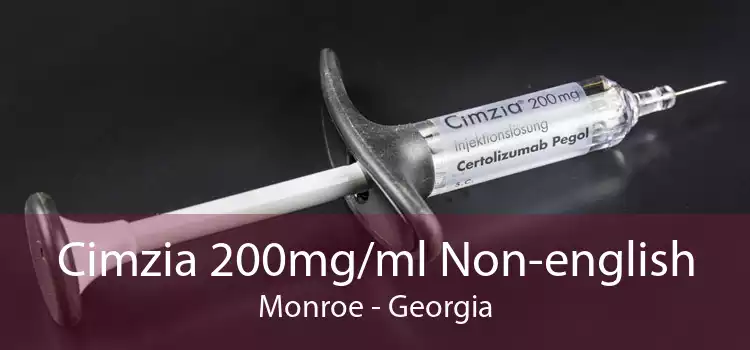 Cimzia 200mg/ml Non-english Monroe - Georgia