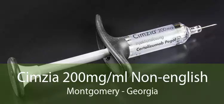 Cimzia 200mg/ml Non-english Montgomery - Georgia