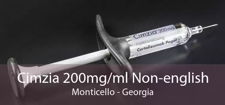 Cimzia 200mg/ml Non-english Monticello - Georgia