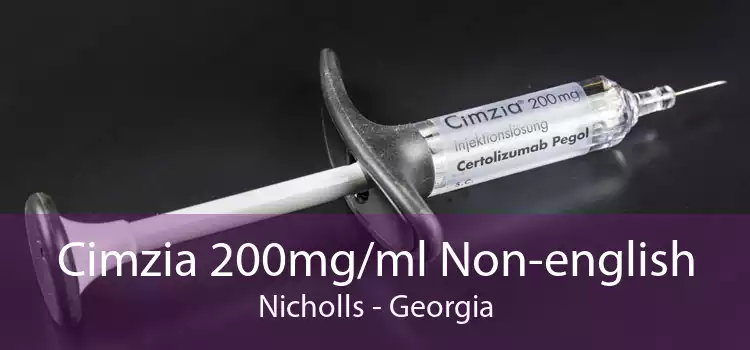 Cimzia 200mg/ml Non-english Nicholls - Georgia