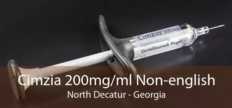 Cimzia 200mg/ml Non-english North Decatur - Georgia