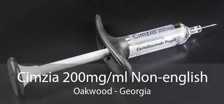 Cimzia 200mg/ml Non-english Oakwood - Georgia