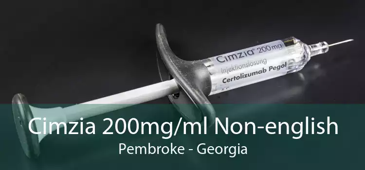 Cimzia 200mg/ml Non-english Pembroke - Georgia