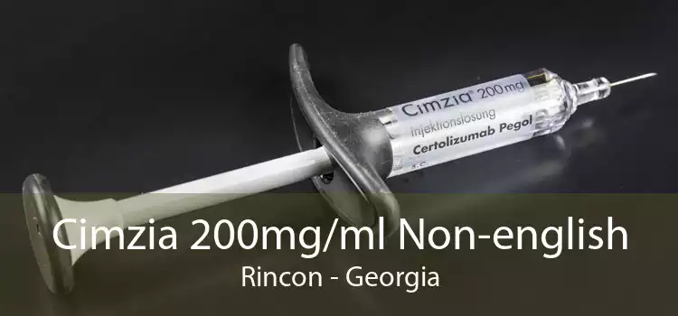 Cimzia 200mg/ml Non-english Rincon - Georgia