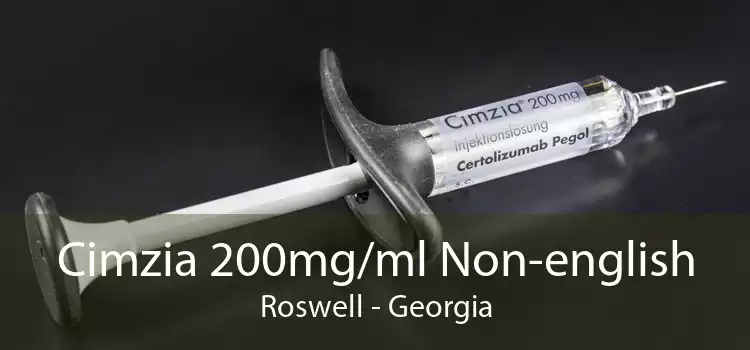 Cimzia 200mg/ml Non-english Roswell - Georgia