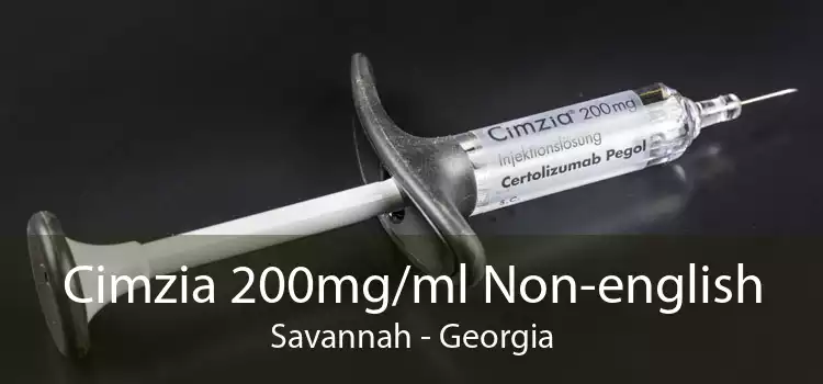 Cimzia 200mg/ml Non-english Savannah - Georgia